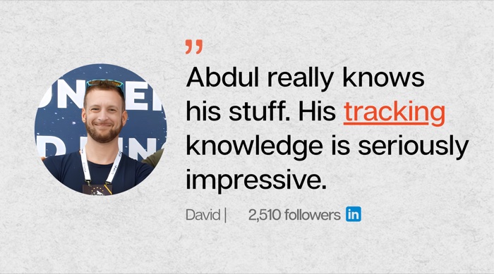 Client testimonial for Abdul Kayium