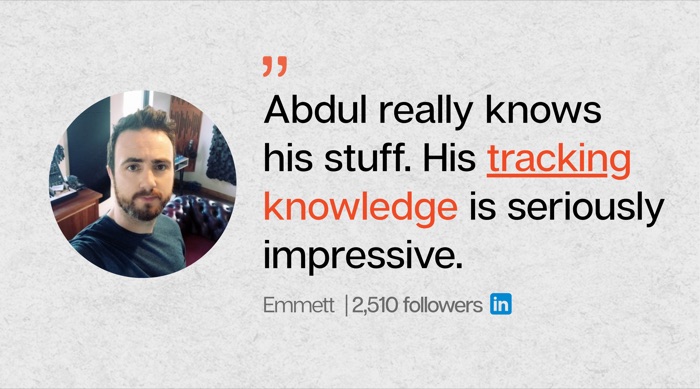 Client testimonial for Abdul Kayium