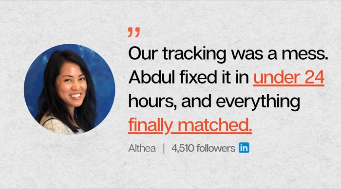 Client testimonial for Abdul Kayium
